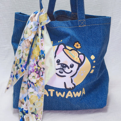 SunnyPaws Denim Tote